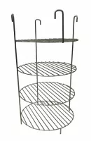 Решетка Этажерка на крючках 4-х ярусная 29x50 (усиленная)